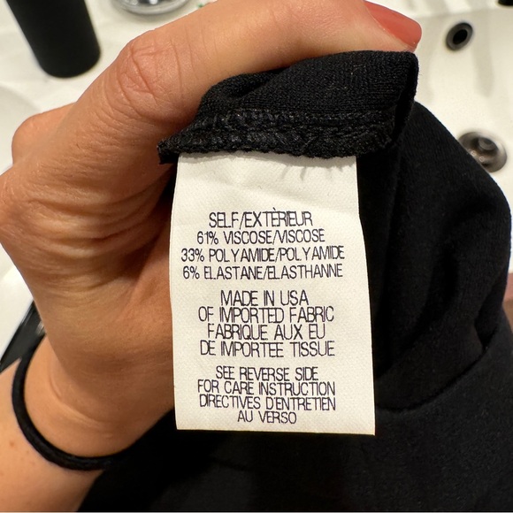 Theory Black Stretchy Pencil Skirt - M - Picture 6 of 6